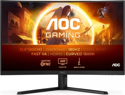 Gebogen gamingmonitor AOC CQ32G4VE 31,5" QHD 180Hz