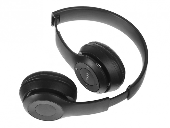 Draadloze hoofdtelefoon p47 bluetooth microfoon mp3 – Zwart