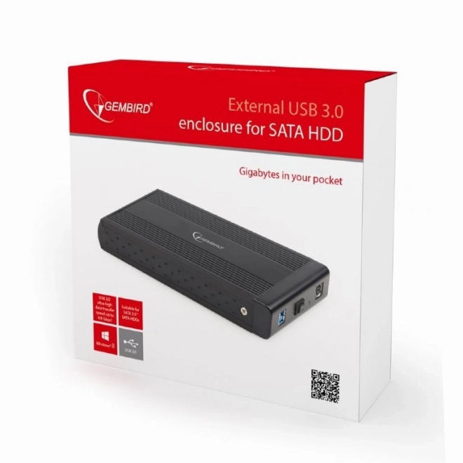 3,5 externe behuizing USB 3.0 zwart