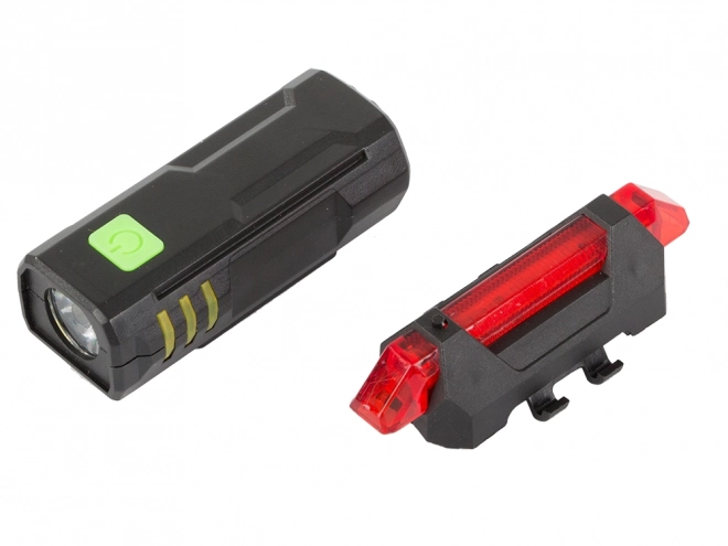 Set van USB-lampen voor fiets voor- en achterzijde
