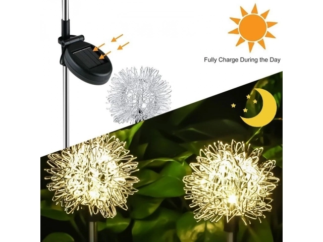 Zonne-energie tuin LED-lampje in de vorm van een boompje - 2 stuks