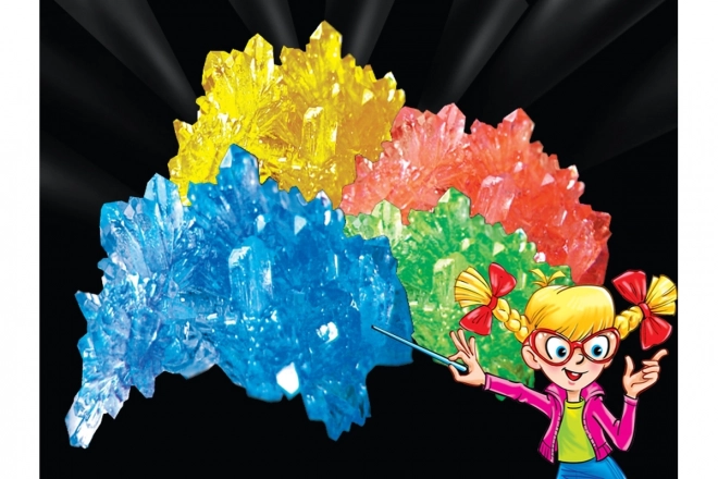 Mini chemische set groeiende kristallen - blauw