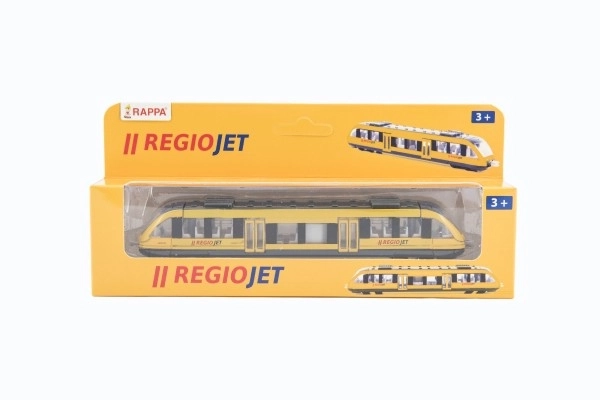 Metalen regionale trein RegioJet 17 cm