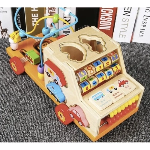 Houten educatieve auto-kast Kruzzel