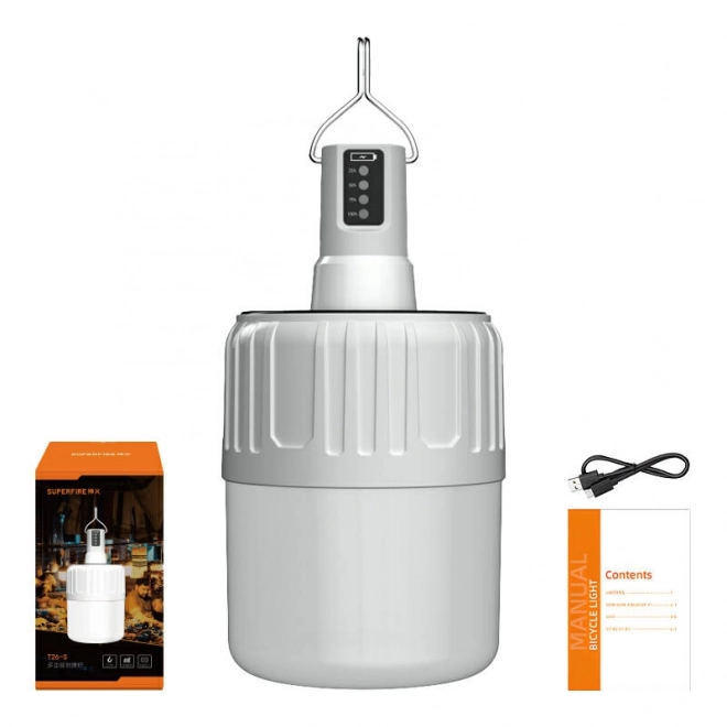 Kampeerlamp Superfire T26, 420 lm
