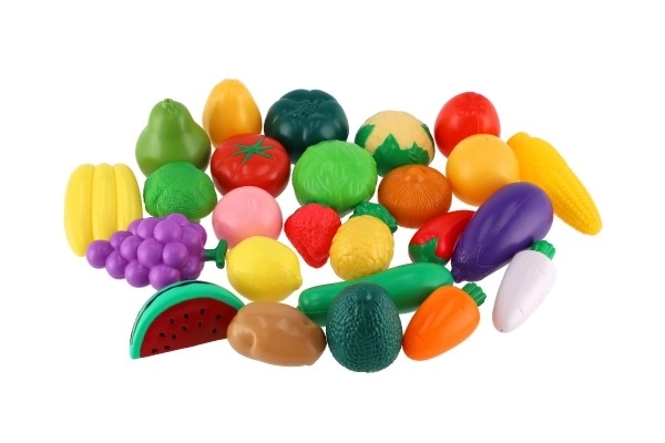 Winkelmandje met fruit/groenten 25 delen