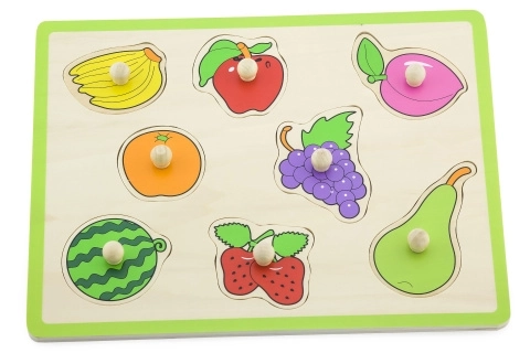 Houten inlegpuzzel - fruit
