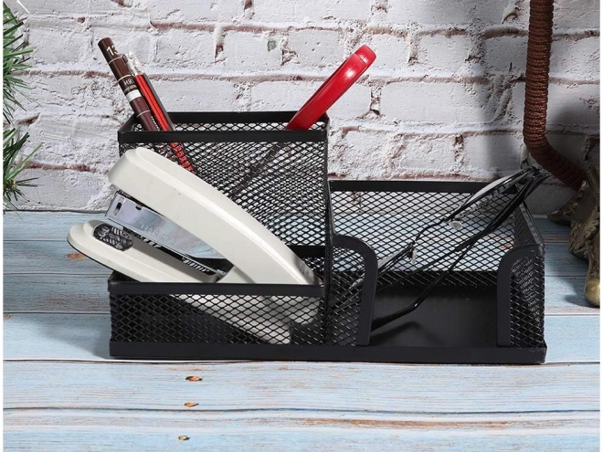 Metalen bureau-organizer 3 vakken