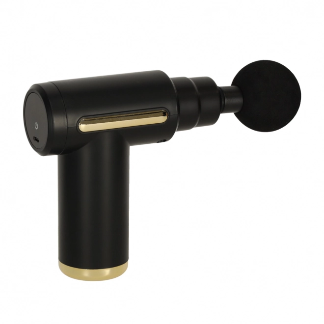 Massagepistool LED 4v1 zwart