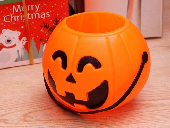 Pompoen emmer voor Halloween snoepjes