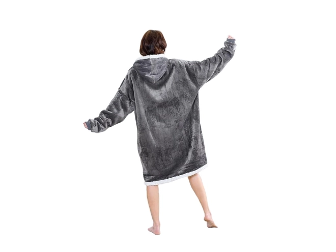 Warme oversized hoodie met capuchon