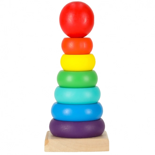 Regenboog houten toren