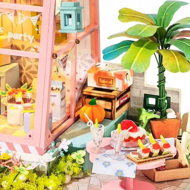 Feestje Vakantieoord - Doe-het-zelf miniatuur poppenhuis