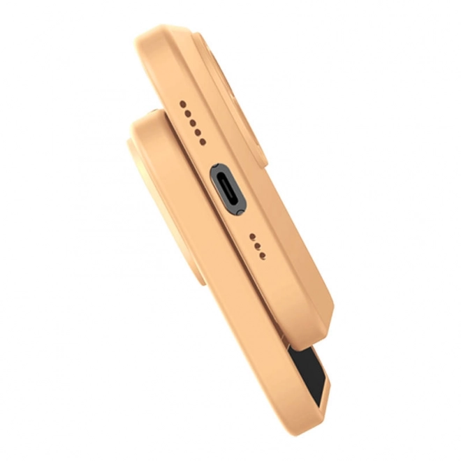 Baseus Vloeibare Silica Gel hoesje voor iPhone 14 geel met gehard glas en reinigingsset – 14 Plus