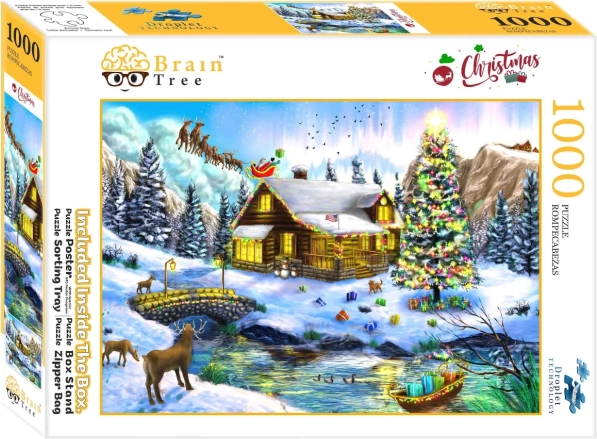 Puzzel Kerstscènes 1000 stukjes Brain Tree