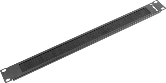 Lanberg borstelpaneel 19'' 1U zwart