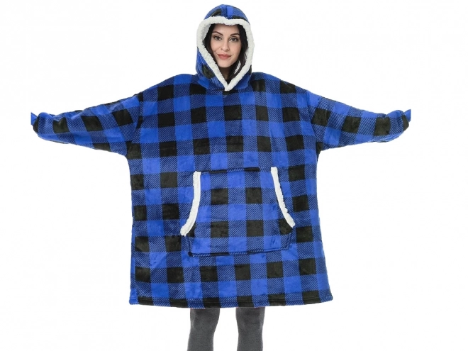 Warme oversized deken hoodie met capuchon