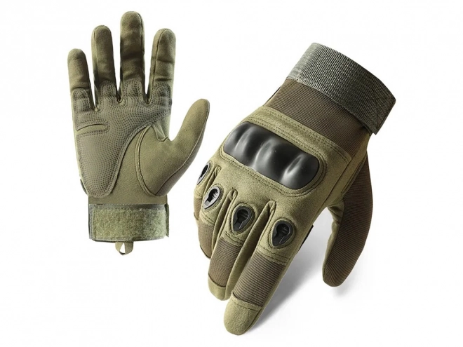 Tactische militaire handschoenen met knokkelbescherming groen XL