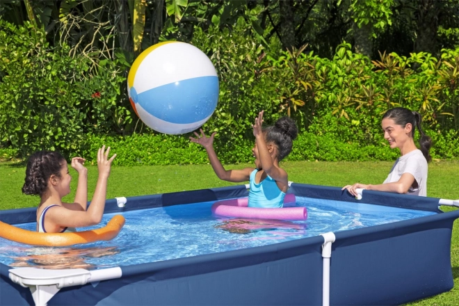 SplashJr Steel Pro 221x150x43 BESTWAY Rack Pool + reparatieset