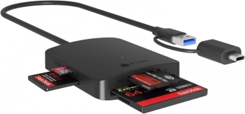 Kaartlezer 4-in-1 USB Type-C + A