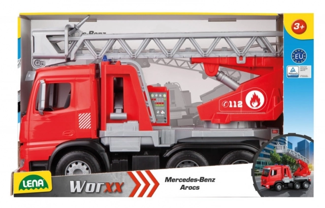 Brandweerauto Mercedes Arocs met ladder