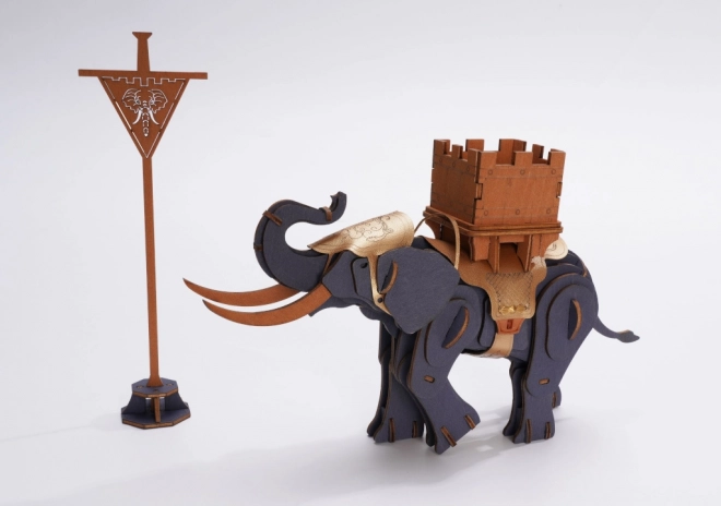 RoboTime Houten Puzzel Strijd Olifant