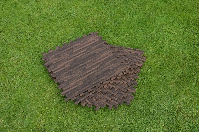 Schuim onderlegger voor tuinzwembad 50 x 50 cm Bestway houtimitatie - 12 stuks