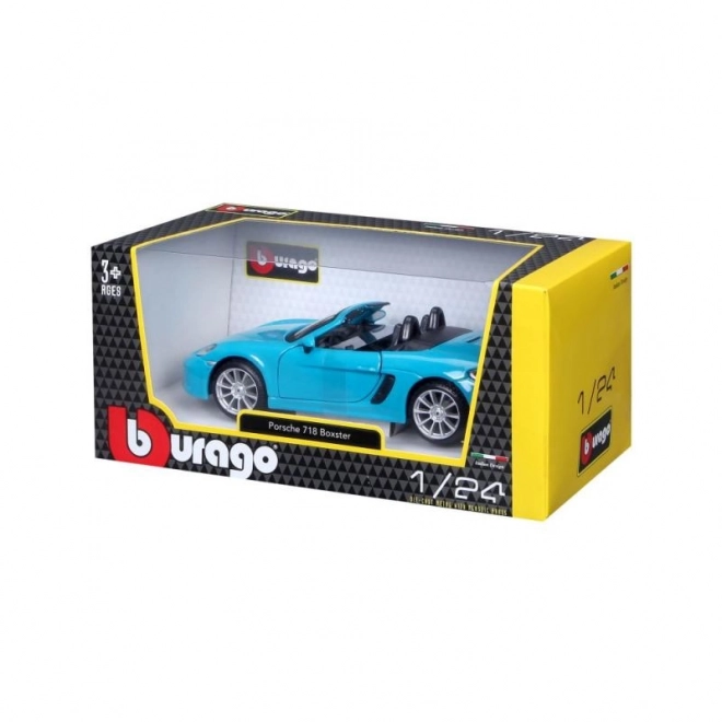 Bburago 1:24 Porsche 718 Boxster Blauw