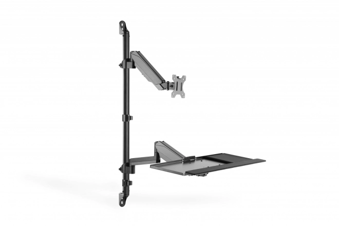 Gemonteerde arm voor 1x LCD en toetsenbord, max. 32 inch