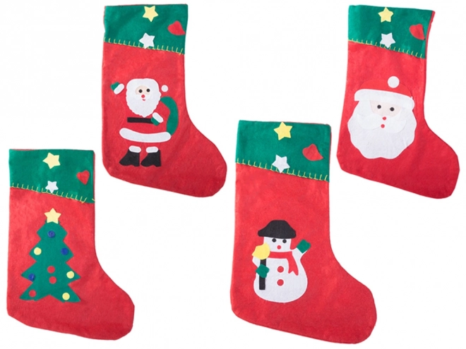 Kerstdecoratieve kous voor cadeaus