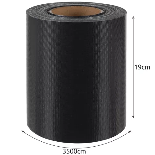 Tape voor afrastering 19cmx35m 450g/m2 antraciet 23696