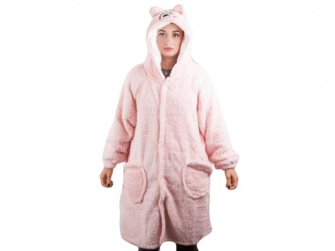 Warme oversized trui deken met capuchon