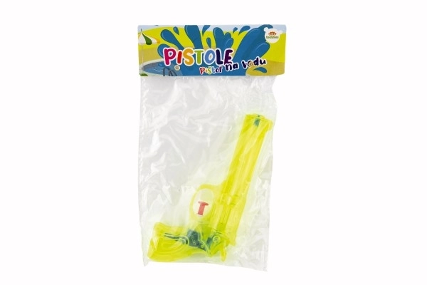 Waterpistool plastic 17cm 3 kleuren in zakje