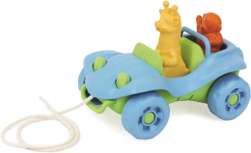 Trekauto in blauw van Green Toys