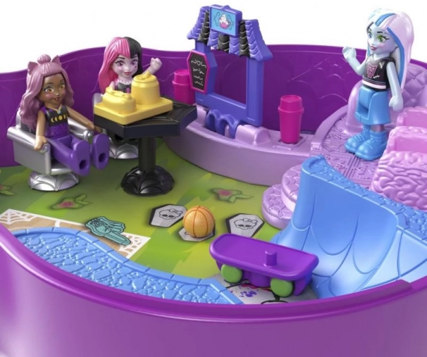 Tweelaagse school en skatepark