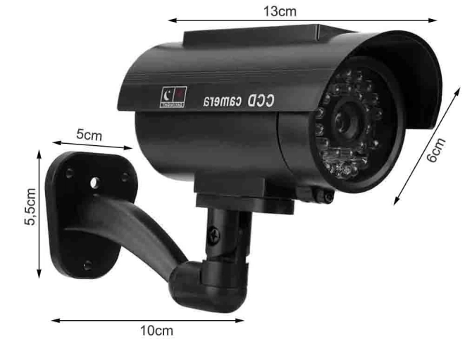 Buitenwand Dummy Camera met LED en Zonne-energie
