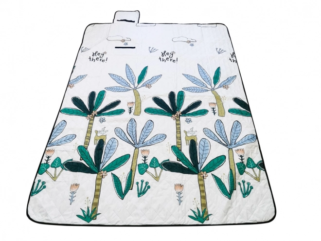Strandmat picknickdeken kamperen palmbomen 150x200