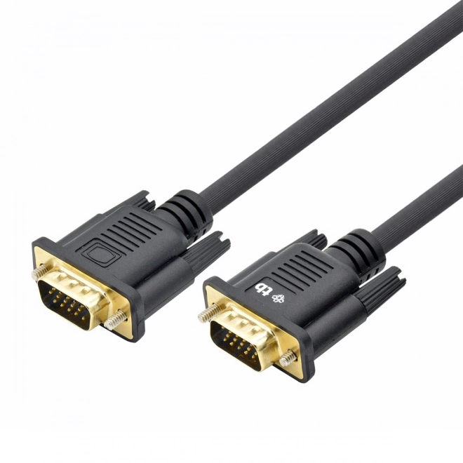 VGA-kabel 1,8 m zwart verguld