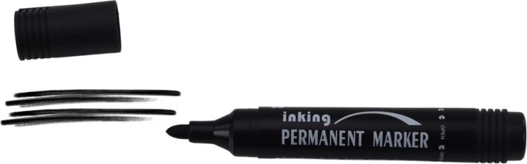 Sneldrogende en waterbestendige inkt