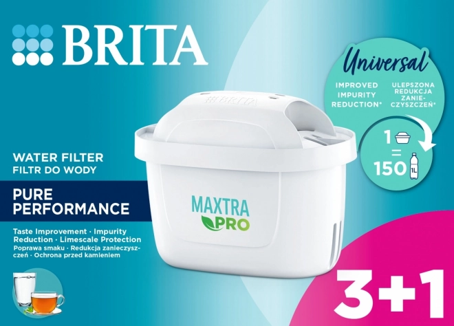 Maxtra PRO Pure Performance vervangcassette 3+1 stuks.