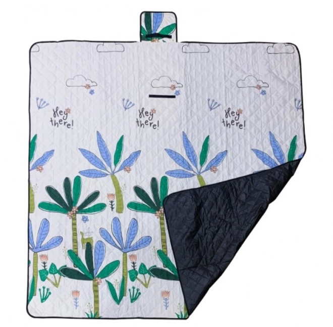 Strandmat picknickdeken camping palmen 200x200