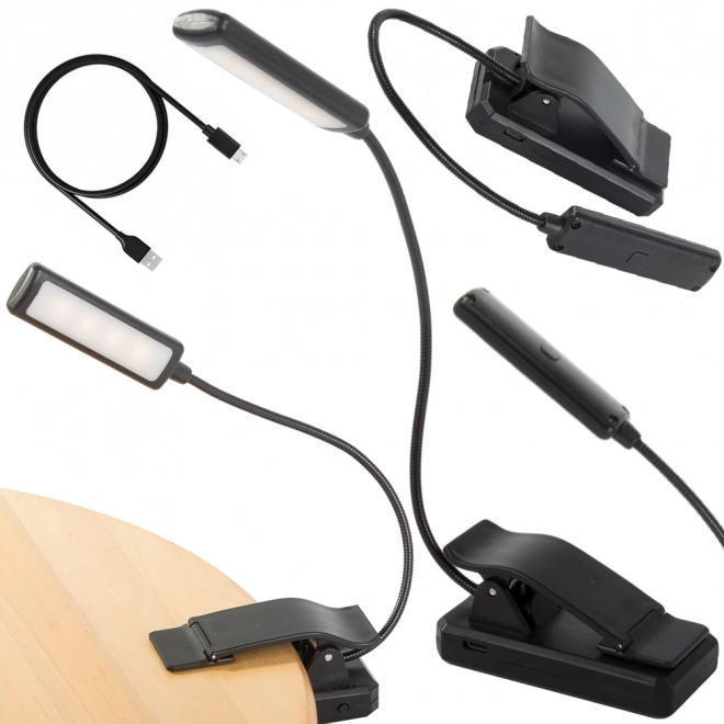 LED nachtleeslamp met clip