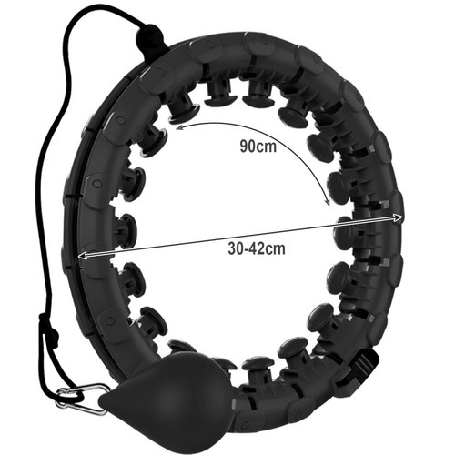 Hula hoop met massagehulpmiddel + gewichten Trizand 22044