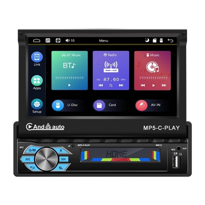 Auto monitor Podofo 7" met ondersteuning voor Carplay en Android Auto