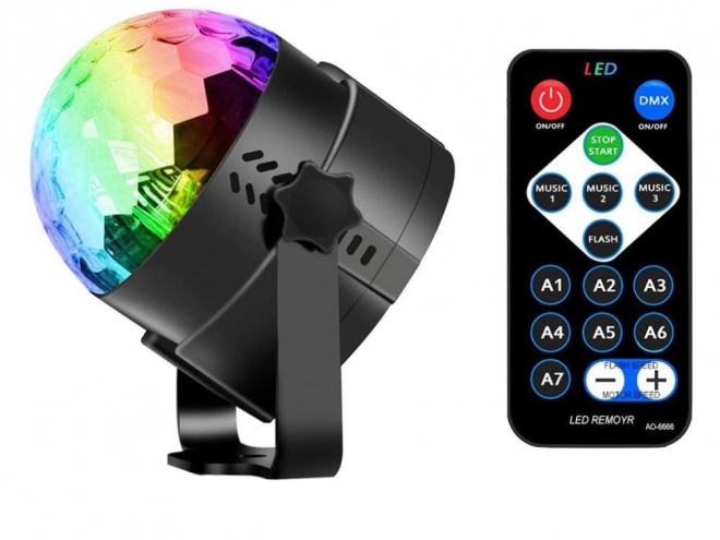 LED disco projector met RGB lichteffecten