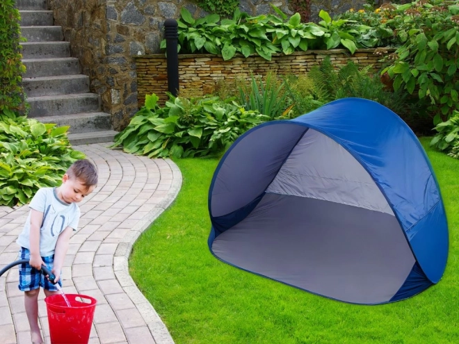 Zelfopbouwend strandtent met UV-bescherming