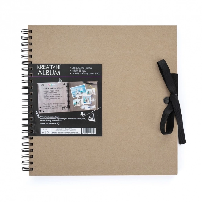 Creatief album bruin 30,5 x 30,5 cm