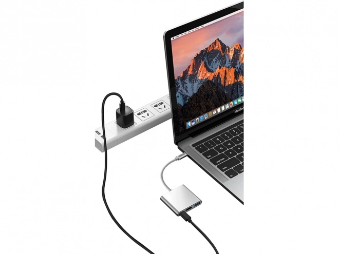 Adapter 3v1 USB-C HDMI 4K