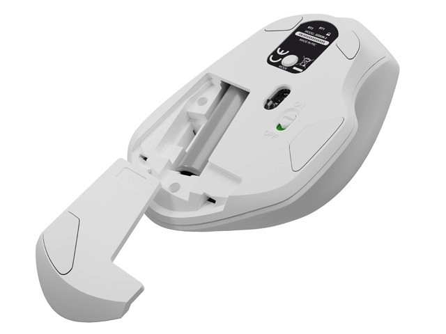 Draadloze muis Siskin 2 1600 DPI Bluetooth 5.0 + 2,4GHz – Wit