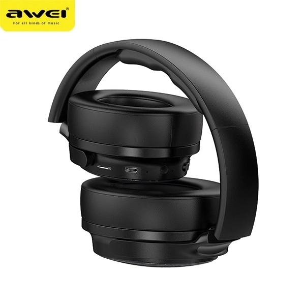 Draadloze Bluetooth koptelefoon zwart
